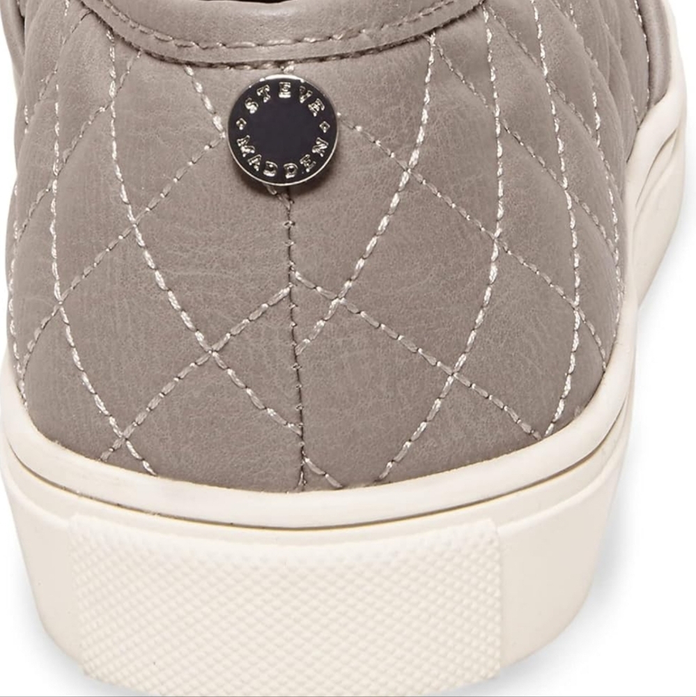 Steve Madden steel grey Slip on loafer cushioned shoe ecentrcq - Picture 4 of 10